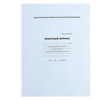 Классный журнал для 1-11 классов А4, 96 листов, твёрдая обложка, белый блок