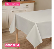 Скатерть на стол Доляна, 137×180 см, серая