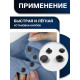 Кнопки установочные TEIRA, Альфа (S-образные), d=15 мм, 10 шт., в пластиковом боксе, цвет чёрный никель
