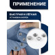 Кнопки рубашечные TEIRA, закрытые, d=11 мм, 10 шт., в пластиковом боксе, цвет серебряный