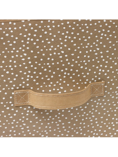 Короб для хранения Доляна Points, 37×27×27 см, бежевый