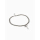 Колье из бусин «Бантик. Нежность», L=30 см, цвет серебро