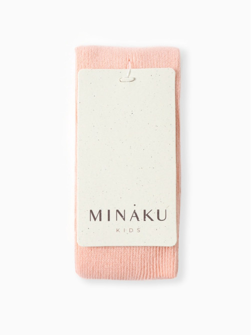 Колготки детские с лямками MINAKU, рост 62-68 см, персиковые