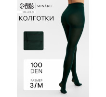 Женские колготки MINAKU 100 ден, хаки, размер 3/M