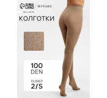 Женские колготки MINAKU 100 ден, бежевые, размер 2/S