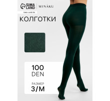 Женские колготки MINAKU 100 ден, хаки, размер 3/M