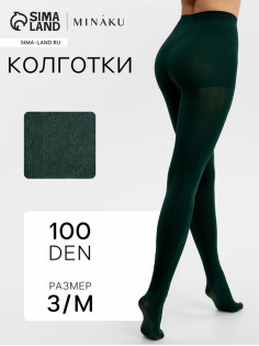 Женские колготки MINAKU 100 ден, хаки, размер 3/M