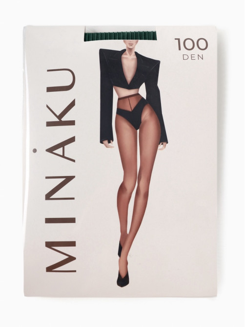 Женские колготки MINAKU 100 ден, хаки, размер 3/M