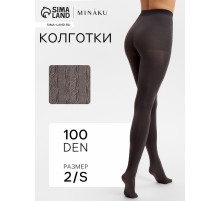 Женские колготки MINAKU 100 ден, графит, размер 2/S