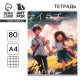 Тетрадь в клетку А4, 80 л., на скрепке, блок №1 «Аниме пара»