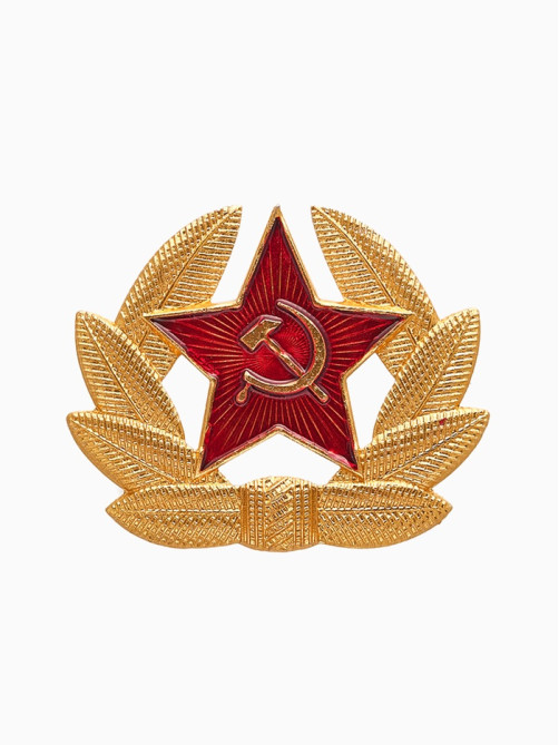 Значок «Кокарда», Советской армии, красный в золоте