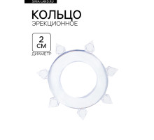 Эрекционное кольцо с усиками, d=2 см, силикон, прозрачный