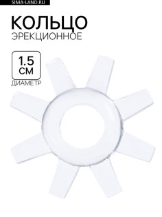 Эрекционное кольцо c усиками, d=1.5, силикон, прозрачный