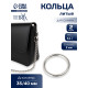 Кольцо литое TEIRA, для сумки, d=20/24 мм, набор 2 шт., 3.1 г, s=2 мм, цвет серебряный