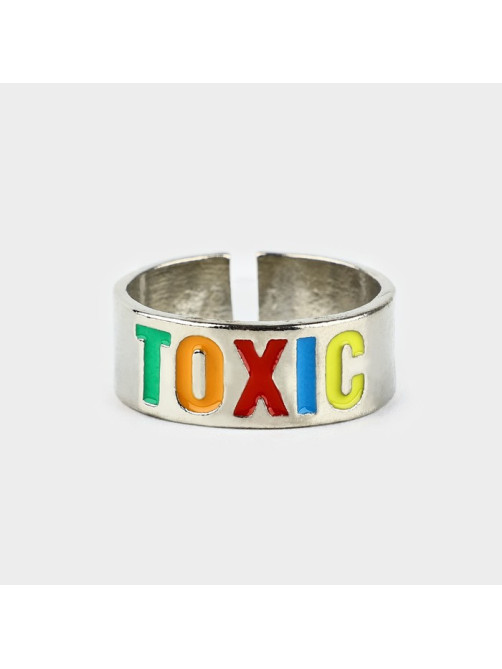 Кольцо металлическое TOXIC, 1.7 см