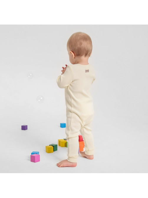 Комбинезон детский MINAKU: Basic Line BABY, рост 86-92, бежевый