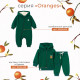 Комбинезон детский с капюшоном «Крошка Я» Oranges, рост 68-74, зелёный