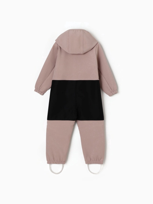 Комбинезон для девочки MINAKU: Softshell на флисе, непромокаемый, розовый, рост 104 см