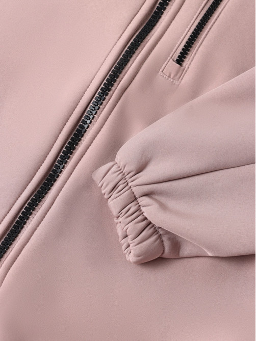 Комбинезон для девочки MINAKU: Softshell на флисе, непромокаемый, розовый, рост 104 см
