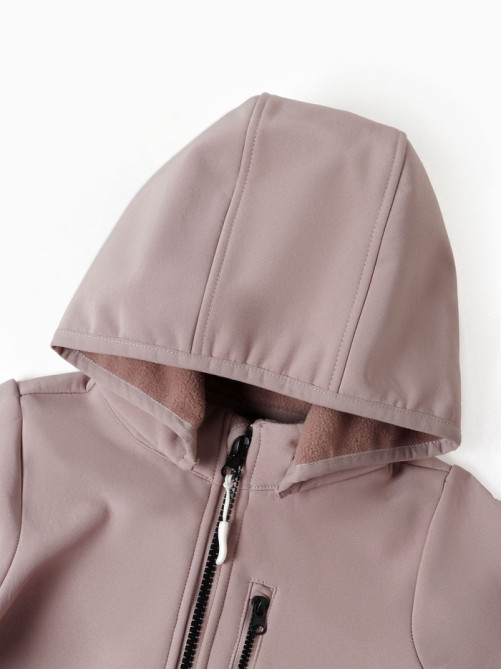 Комбинезон для девочки MINAKU: Softshell на флисе, непромокаемый, розовый, рост 104 см