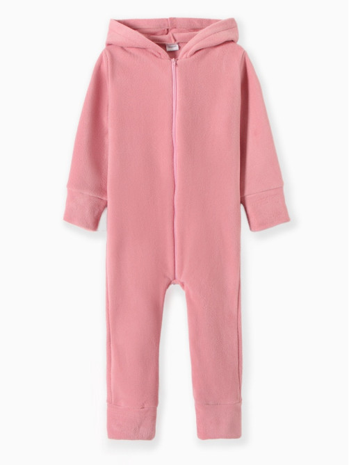 Комбинезон флисовый для девочки MINAKU: Fleece Soft, розовый, рост 110-116 см
