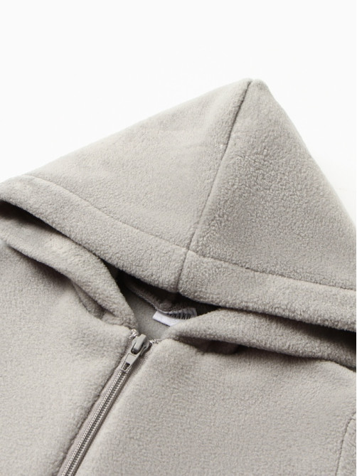 Комбинезон флисовый детский MINAKU: Fleece Soft, серый, рост 122-128 см