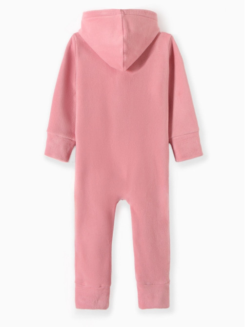 Комбинезон флисовый для девочки MINAKU: Fleece Soft, розовый, рост 110-116 см