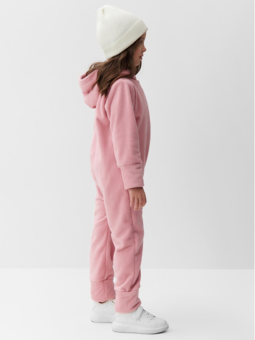 Комбинезон флисовый для девочки MINAKU: Fleece Soft, розовый, рост 104-110 см