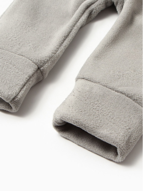 Комбинезон флисовый детский MINAKU: Fleece Soft, серый, рост 116-122 см