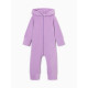 Комбинезон флисовый для девочки MINAKU: Fleece Soft, сиреневый, рост 104-110 см