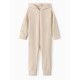 Комбинезон флисовый для девочки MINAKU: Fleece Soft, бежевый, рост 104-110 см