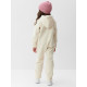 Комбинезон флисовый для девочки MINAKU: Fleece Soft, бежевый, рост 110-116 см