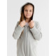 Комбинезон флисовый детский MINAKU: Fleece Soft, серый, рост 104-110 см