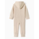 Комбинезон флисовый для девочки MINAKU: Fleece Soft, бежевый, рост 116-122 см