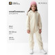 Комбинезон флисовый для девочки MINAKU: Fleece Soft, бежевый, рост 122-128 см
