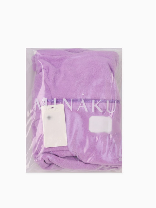 Комбинезон флисовый для девочки MINAKU: Fleece Soft, сиреневый, рост 110-116 см