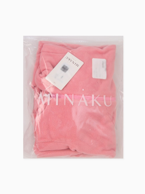 Комбинезон флисовый для девочки MINAKU: Fleece Soft, розовый, рост 98-104 см