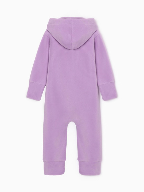 Комбинезон флисовый для девочки MINAKU: Fleece Soft, сиреневый, рост 92-98 см