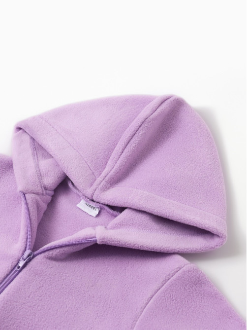 Комбинезон флисовый для девочки MINAKU: Fleece Soft, сиреневый, рост 116-122 см