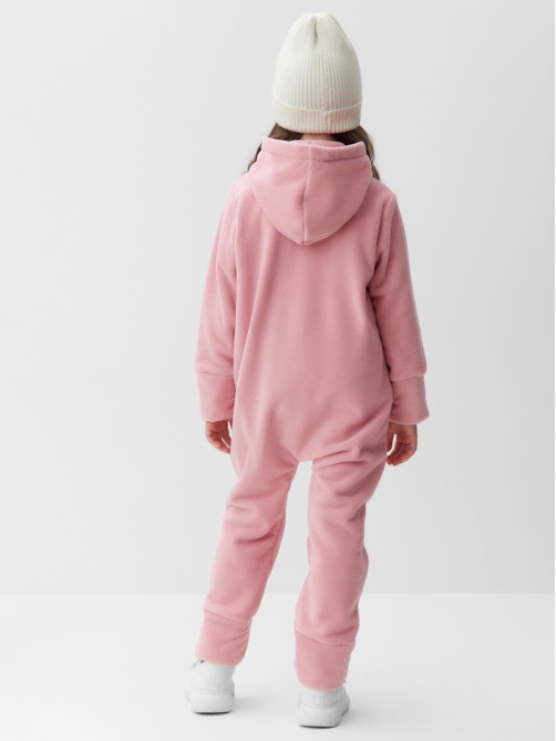 Комбинезон флисовый для девочки MINAKU: Fleece Soft, розовый, рост 116-122 см