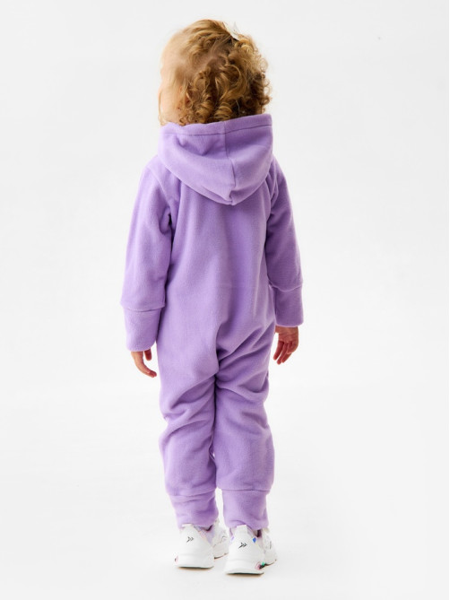 Комбинезон флисовый для девочки MINAKU: Fleece Soft, сиреневый, рост 98-104 см