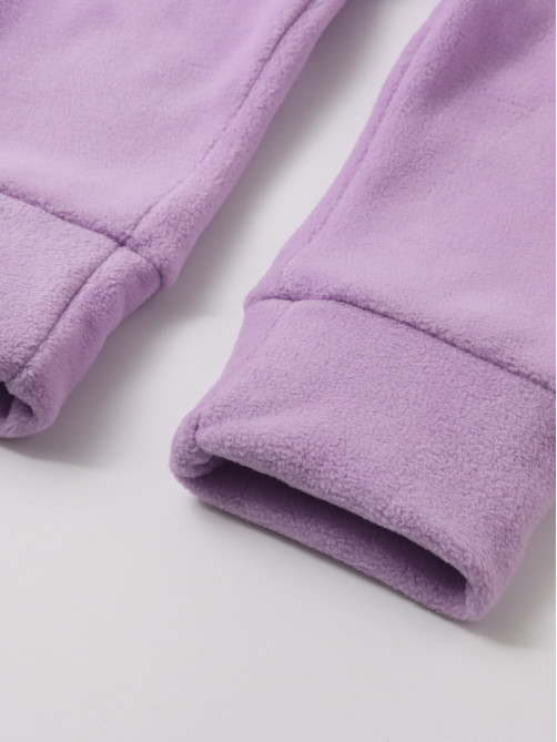 Комбинезон флисовый для девочки MINAKU: Fleece Soft, сиреневый, рост 92-98 см