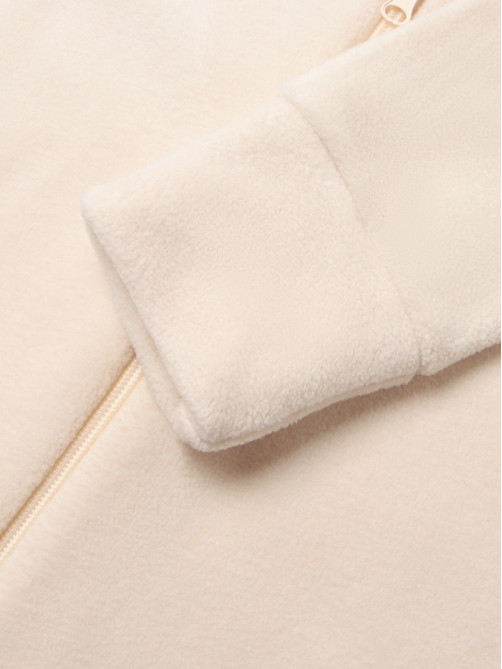 Комбинезон флисовый для девочки MINAKU: Fleece Soft, бежевый, рост 122-128 см