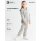 Комбинезон флисовый детский MINAKU: Fleece Soft, серый, рост 98-104 см