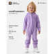 Комбинезон флисовый для девочки MINAKU: Fleece Soft, сиреневый, рост 110-116 см
