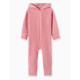 Комбинезон флисовый для девочки MINAKU: Fleece Soft, розовый, рост 92-98 см