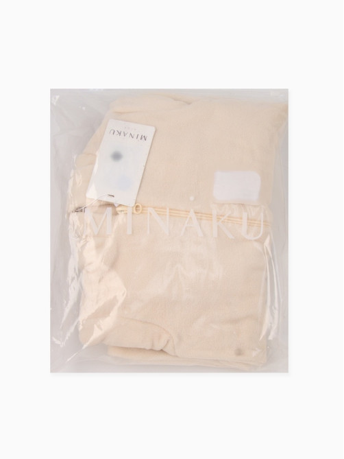 Комбинезон флисовый для девочки MINAKU: Fleece Soft, бежевый, рост 98-104 см