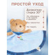 Комфортер - игрушка для сна новорожденных, M&B «Мишка», погремушка, голубой