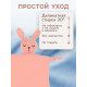 Комфортер - игрушка для сна новорожденных, M&B «Зайка», погремушка, муслин, розовый