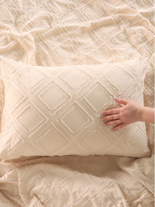 Постельное бельё евро LoveLife Tufting Ромб, микрофайбер